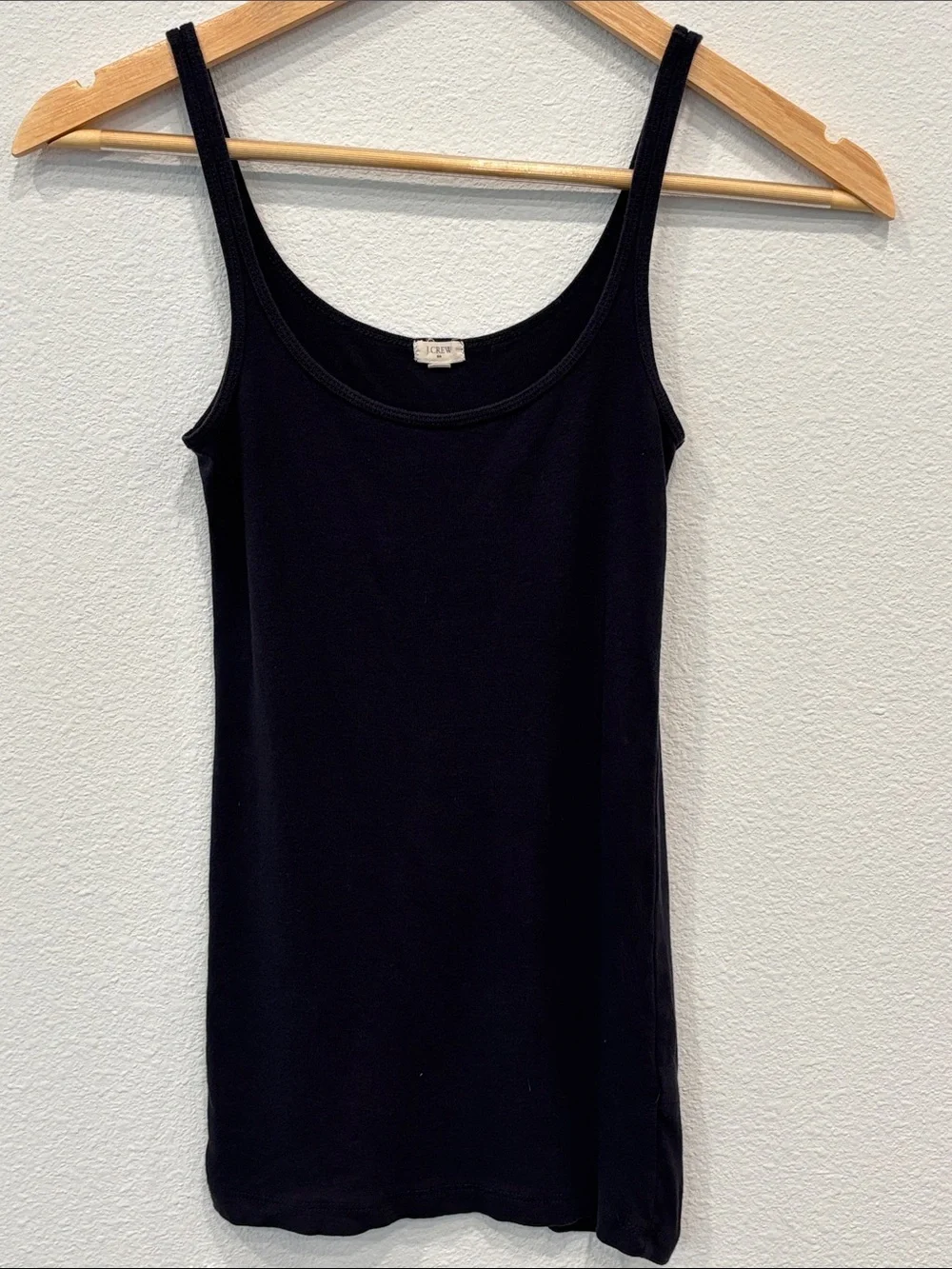 J. Crew Women’s 100% Cotton Navy Ribbed Scoop Tank Size XXS